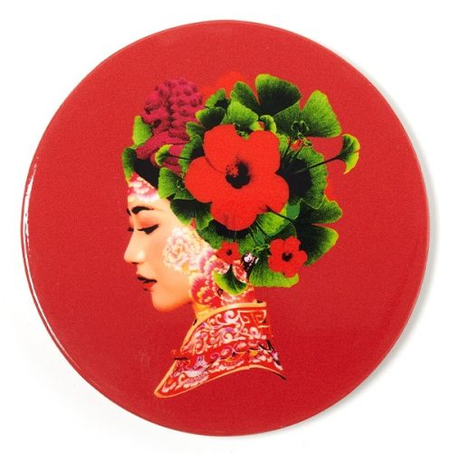 Set de 4 sous-verres en céramique Lotus, Gangzaï – Image 2