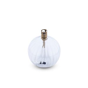Lampe à huile en verre Strié ronde S diamètre 9cm, Periglass
