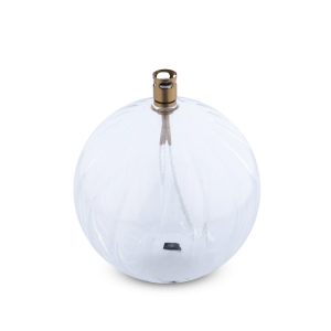 Lampe à huile en verre Strié L diamètre 13cm, Periglass