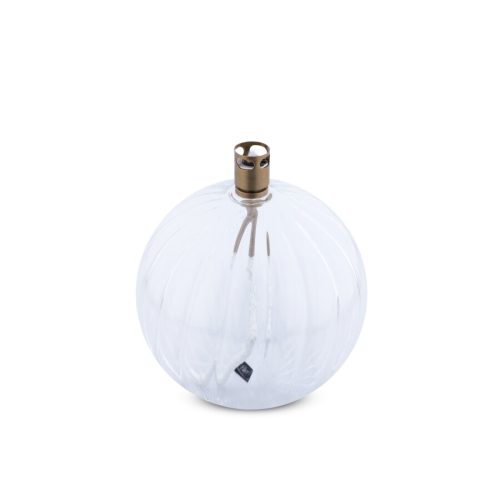 Lampe à huile en verre Strié ronde M diamètre 11cm, Periglass