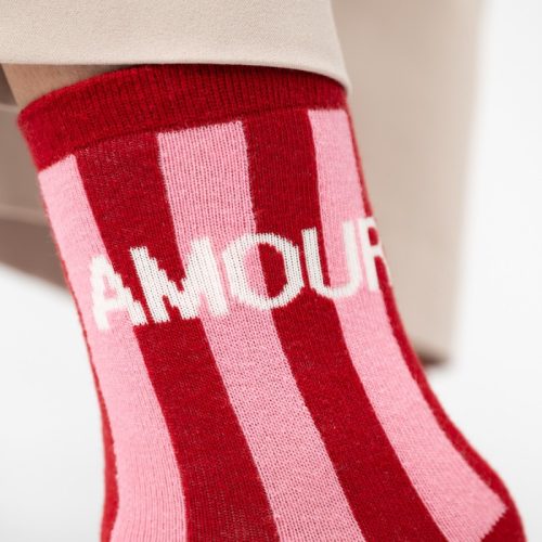 Chaussettes Rayées Amour – Image 3