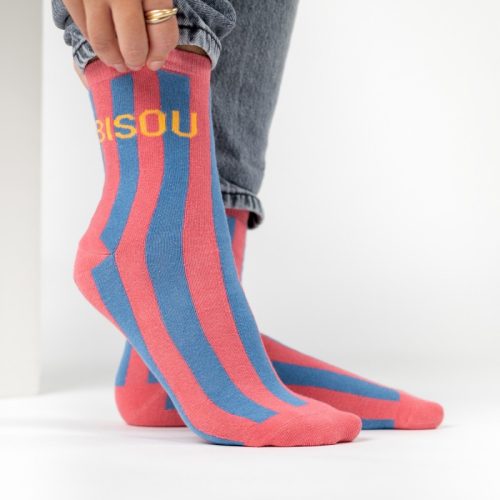 Chaussettes Rayées Bisou – Image 2