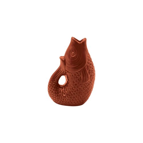 Mini Vase Poisson en Céramique Terracotta