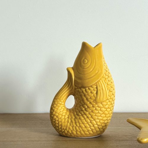 Mini Vase Poisson en Céramique Safran – Image 2