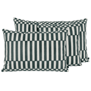 Coussin Brodé Cancun Encre 40×60, Haomy