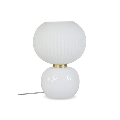 Lampe de table en Verre Adonis Blanc