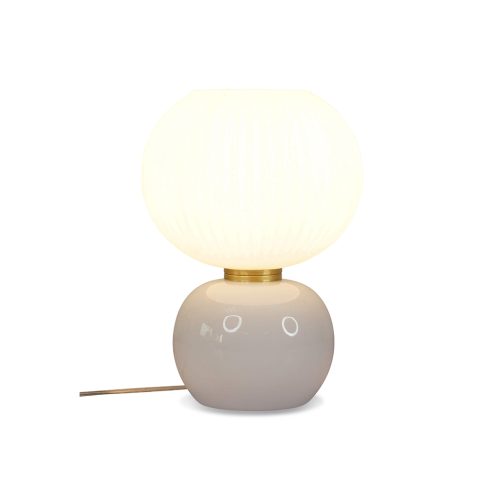 Lampe de table en Verre Adonis Blanc – Image 2