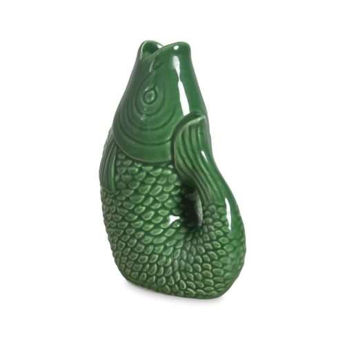 Mini Vase Poisson en Céramique Vert