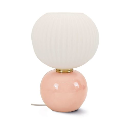 Lampe de table en Verre Adonis Rose