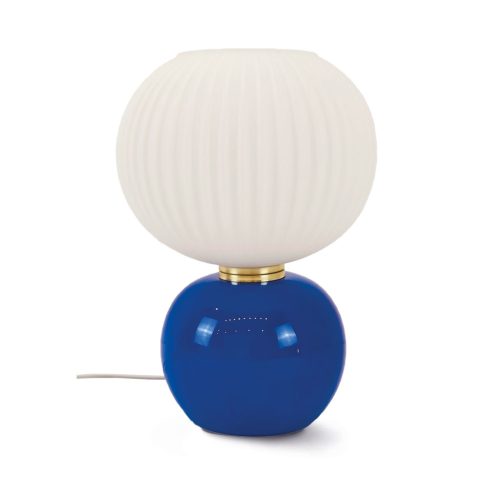 Lampe de table en Verre Adonis Bleu