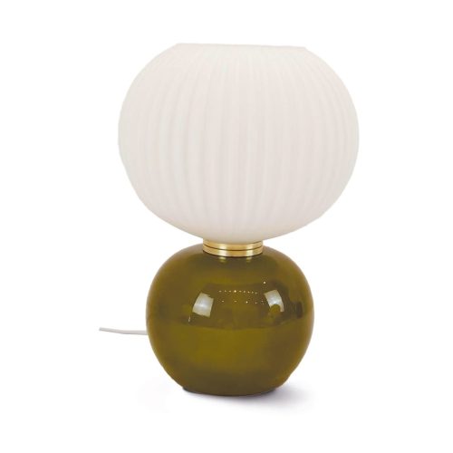 Lampe de table en Verre Adonis Kaki