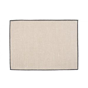 Set de table Borgo en lin enduit Naturel, Haomy