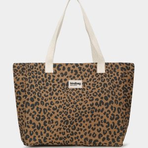 Sac Cabas Claude Léopard Cannelle, Hindbag