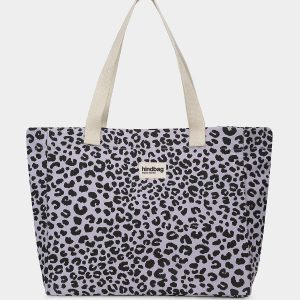 Sac Cabas Claude Léopard Lilas, Hindbag