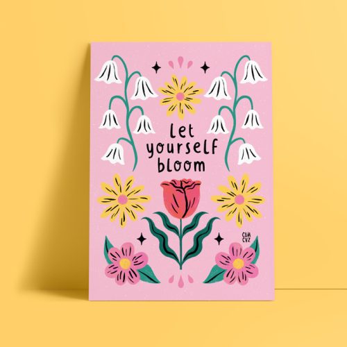 Affiche A3 "Let yourself Bloom", Camille Cauvez