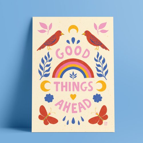 Affiche A3 « Good Things Ahead », Camille Cauvez