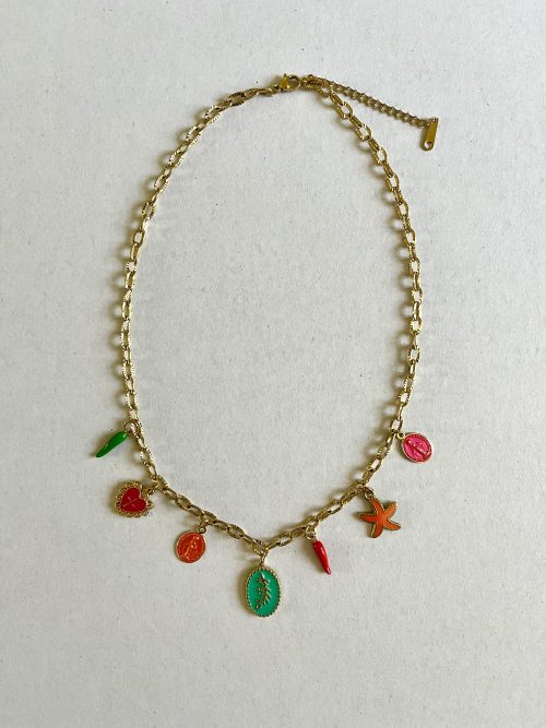 Collier Breloques "Here Comes the Sun"
