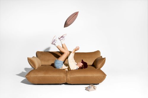 Sumo Sofa Medium Velours Recyclé Almond Fatboy® – Image 5