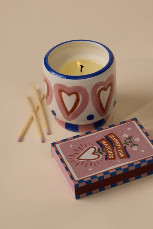 Boîte d’Allumettes A Dopo! Hearts, Paddywax – Image 3