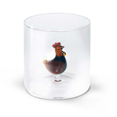 Verre à eau Poule