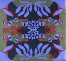 Carré Laine  Abysse Violet