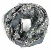 Carré Laine Agata Gris – Image 3