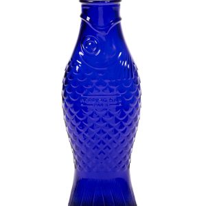 Carafe Fish & Fish verre bleu cobalt 1L, Serax