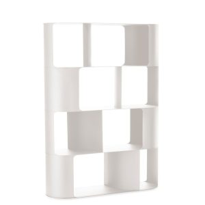 Bibliothèque Eski Blanc 112 x 37 x H153