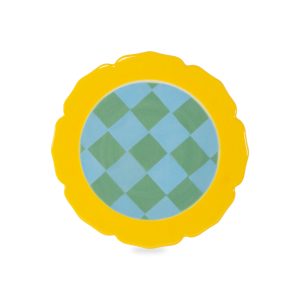 Dessous de plat Jaune en grès Ø 18 cm
