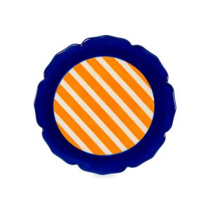 Dessous de plat Bleu en grès Ø 18 cm