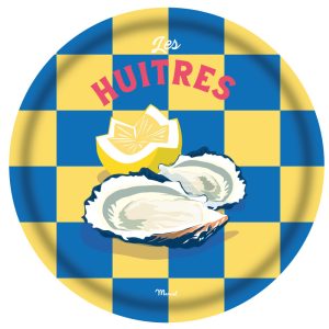 Plateau de Cuisine Rond TRAVEL COLOR "Huitres"