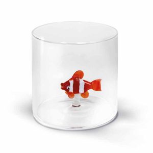Verre à eau Poisson Clown