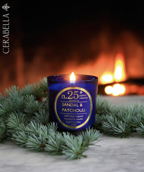 Bougie parfumée Santal & Patchouli Cerabella