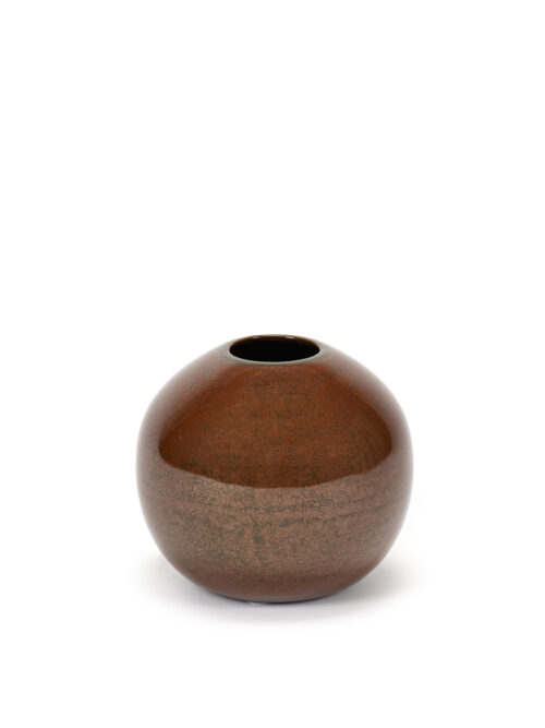 Vase boule dark rust S, diamètre 9cm, Anita Le Grelle pour Serax
