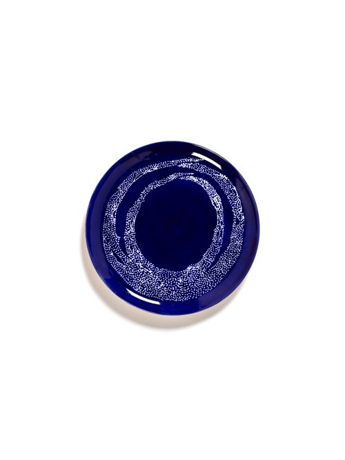 Assiette 26,5 Lapis Lazuli Swirl Blanc Ottolenghi pour Serax