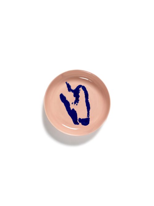 Assiette Haute 22 Delicious Pink Poivron Bleu Feast Ottolenghi pour Serax