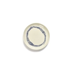 Assiette 19 Blanc Swirl Bleu Feast Ottolenghi pour Serax