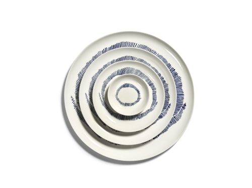 Assiette 19 Blanc Swirl Bleu Feast Ottolenghi pour Serax – Image 3