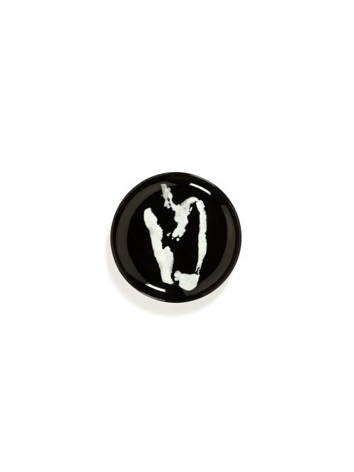 Assiette 19 Noir Poivron Blanc Feast Ottolenghi pour Serax