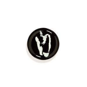 Assiette 19 Noir Poivron Blanc Feast Ottolenghi pour Serax