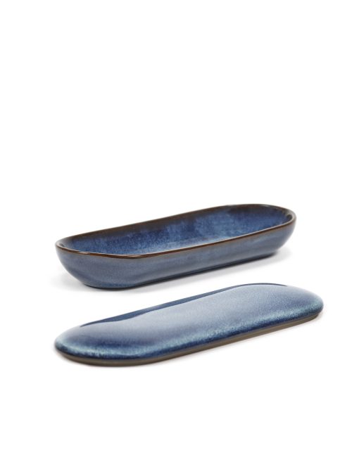Bol Oval avec couvercle S Bleu Foncé pur, Serax – Image 2