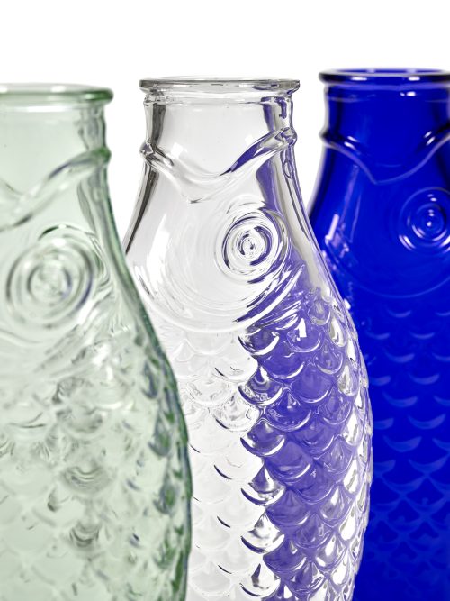 Carafe Fish & Fish verre bleu cobalt 1L, Serax – Image 4