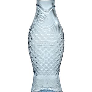 Carafe Fish & Fish verre bleu clair 1L, Serax