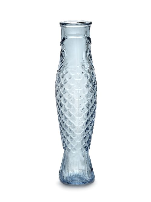 Carafe Fish & Fish verre bleu clair 1L, Serax – Image 2