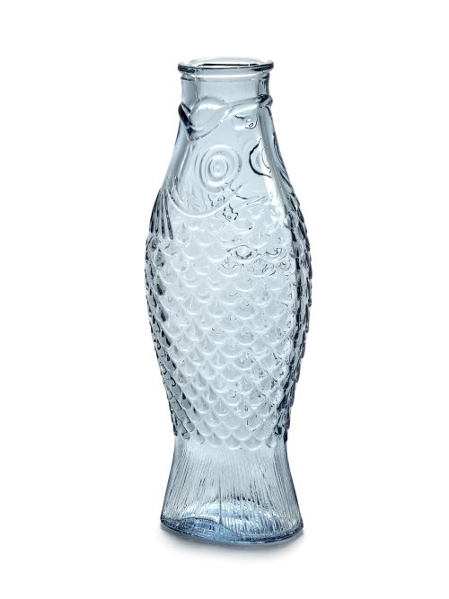 Carafe Fish & Fish verre bleu clair 1L, Serax – Image 3