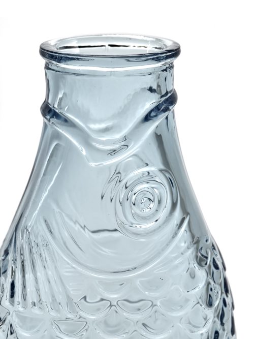 Carafe Fish & Fish verre bleu clair 1L, Serax – Image 4
