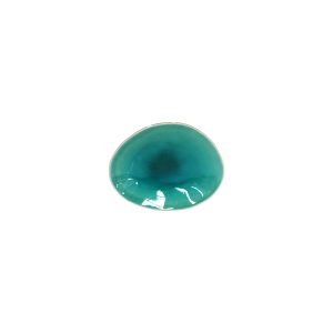 Mini assiette ovale en grès Azur 16cm, Costa Nova