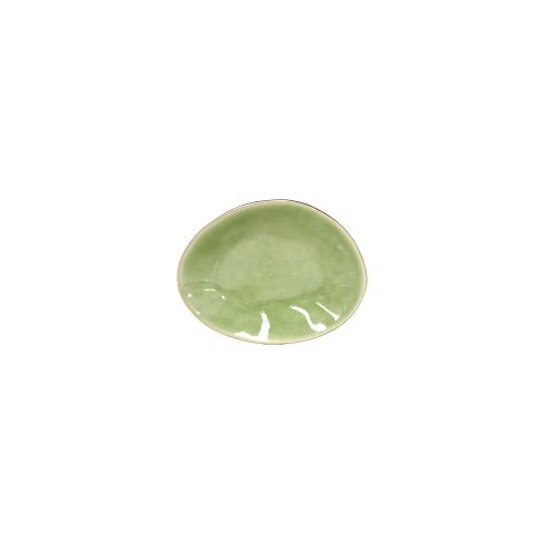 Mini assiette ovale en grès Vert Frais 16cm, Costa Nova