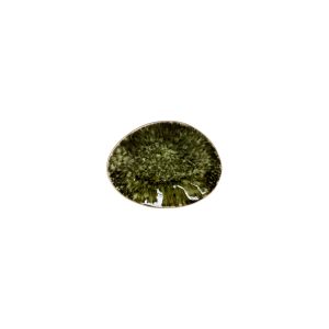 Mini assiette ovale en grès Forêt 16cm, Costa Nova