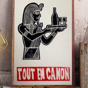 Linogravure 30x40 "Tout en Canon", Gouge de Là